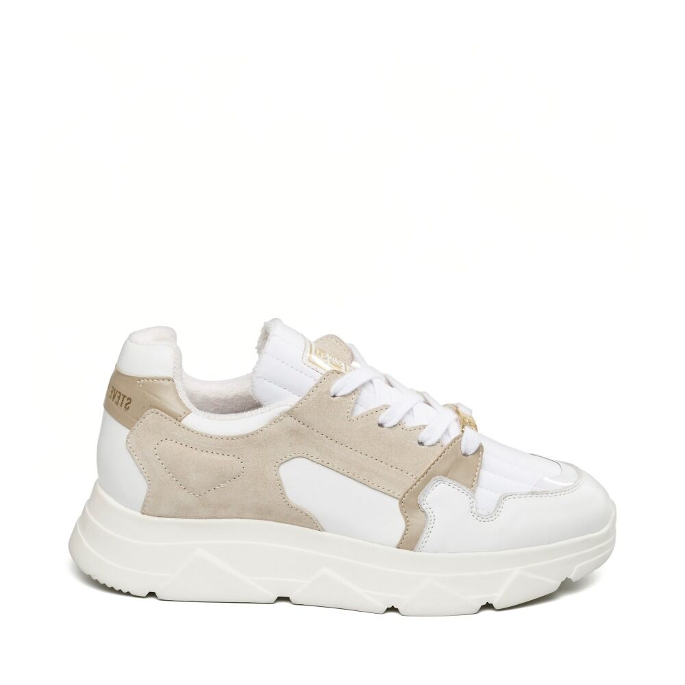 Poppy White/Beige Sneakers