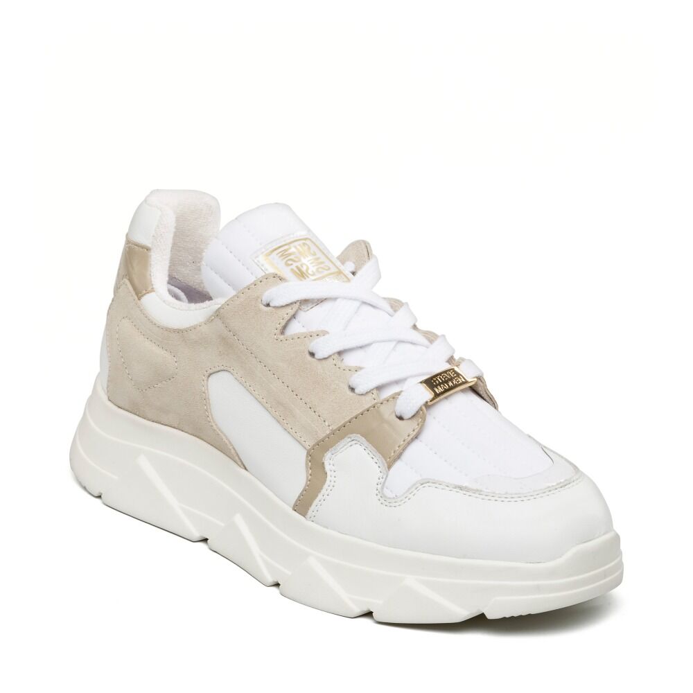 Poppy White/Beige Sneakers