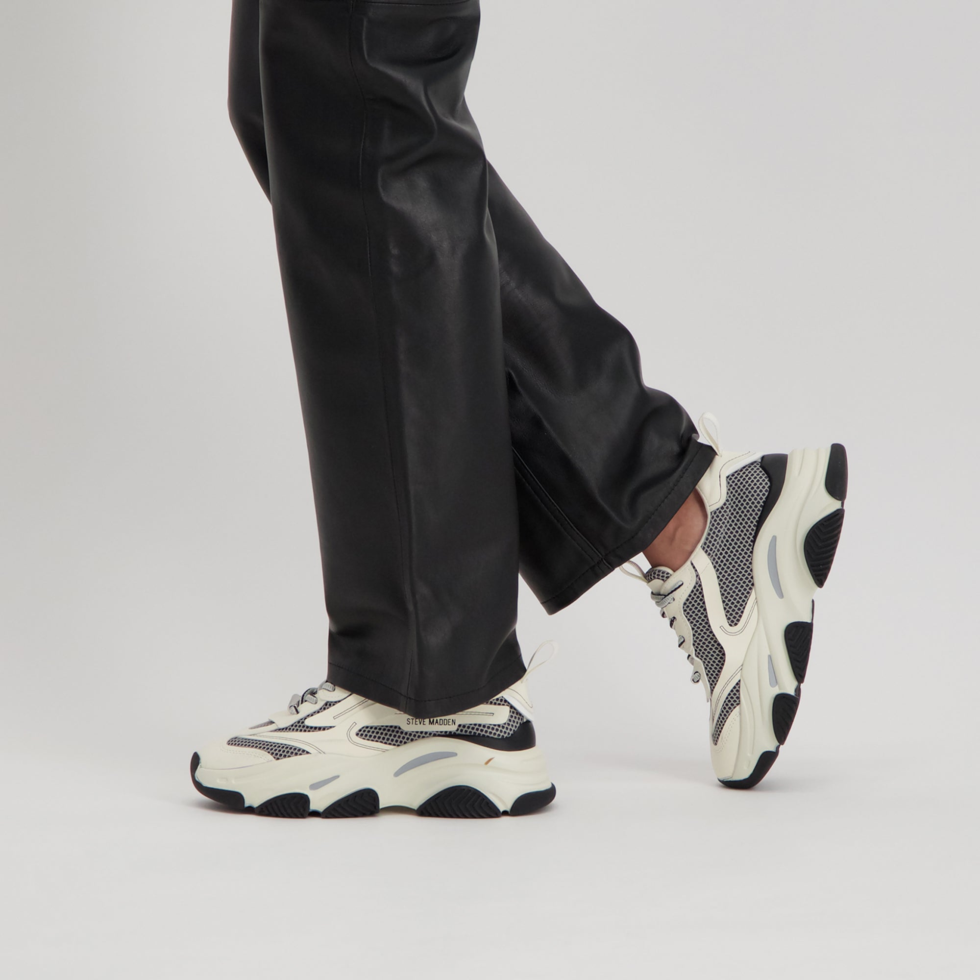 Possession Sneakers in Black and Bone