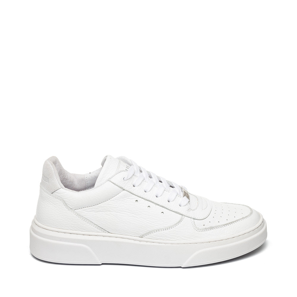 Brent White Leather Sneakers