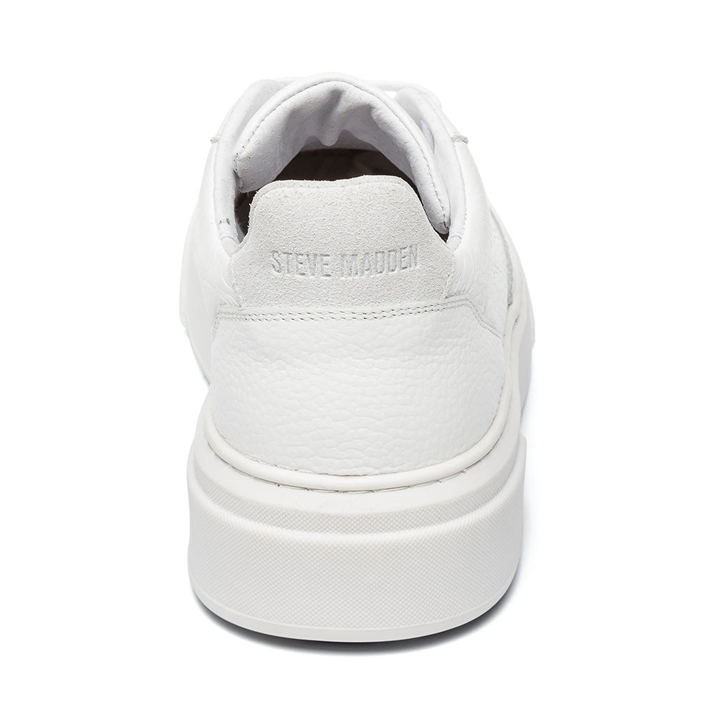 Brent White Leather Sneakers