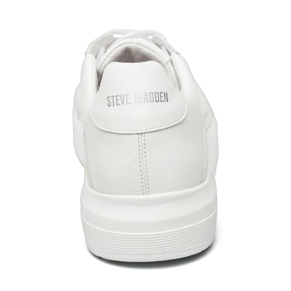 Astor White Leather Sneakers