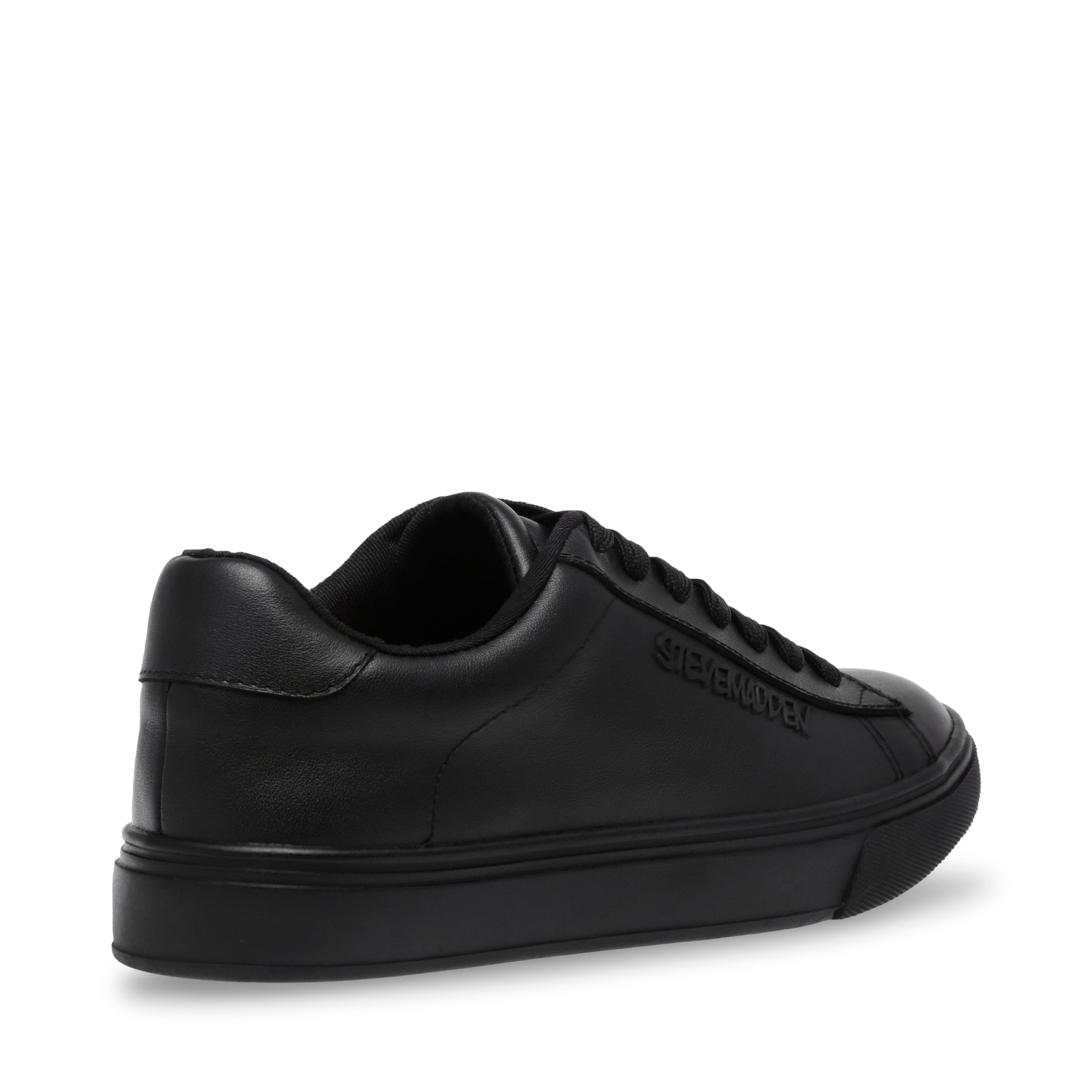 Black Leather Cinematic Sneakers