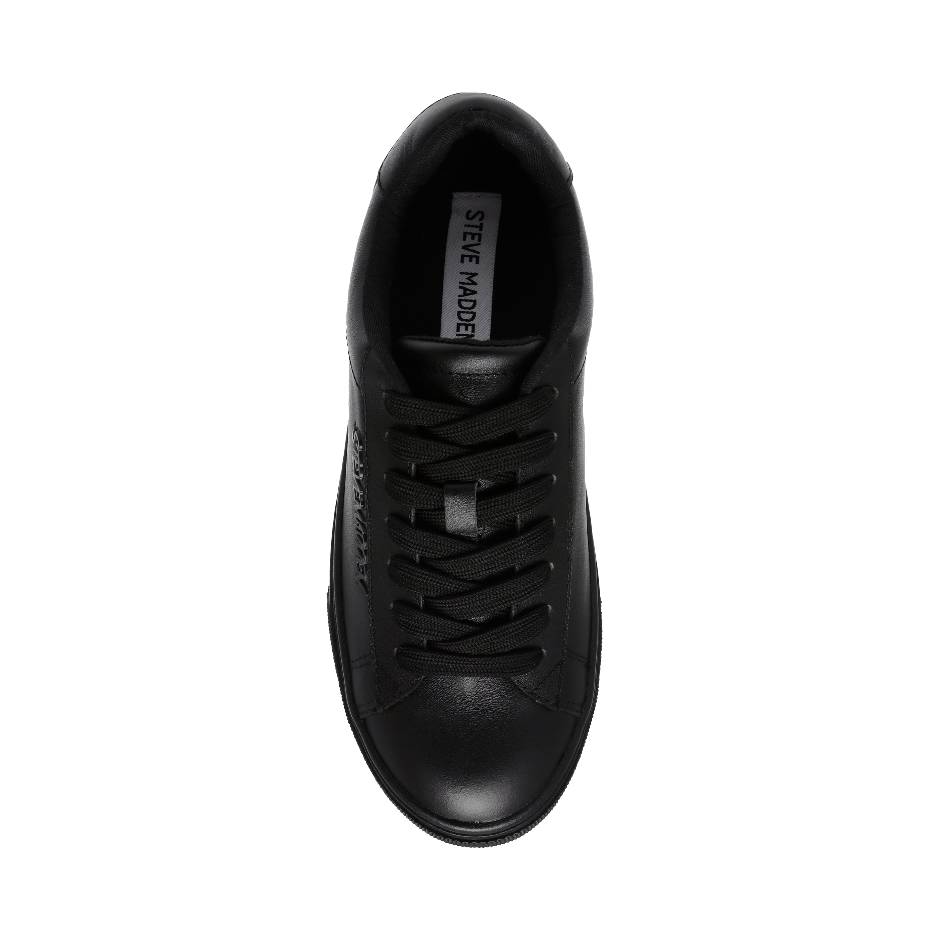 Black Leather Cinematic Sneakers