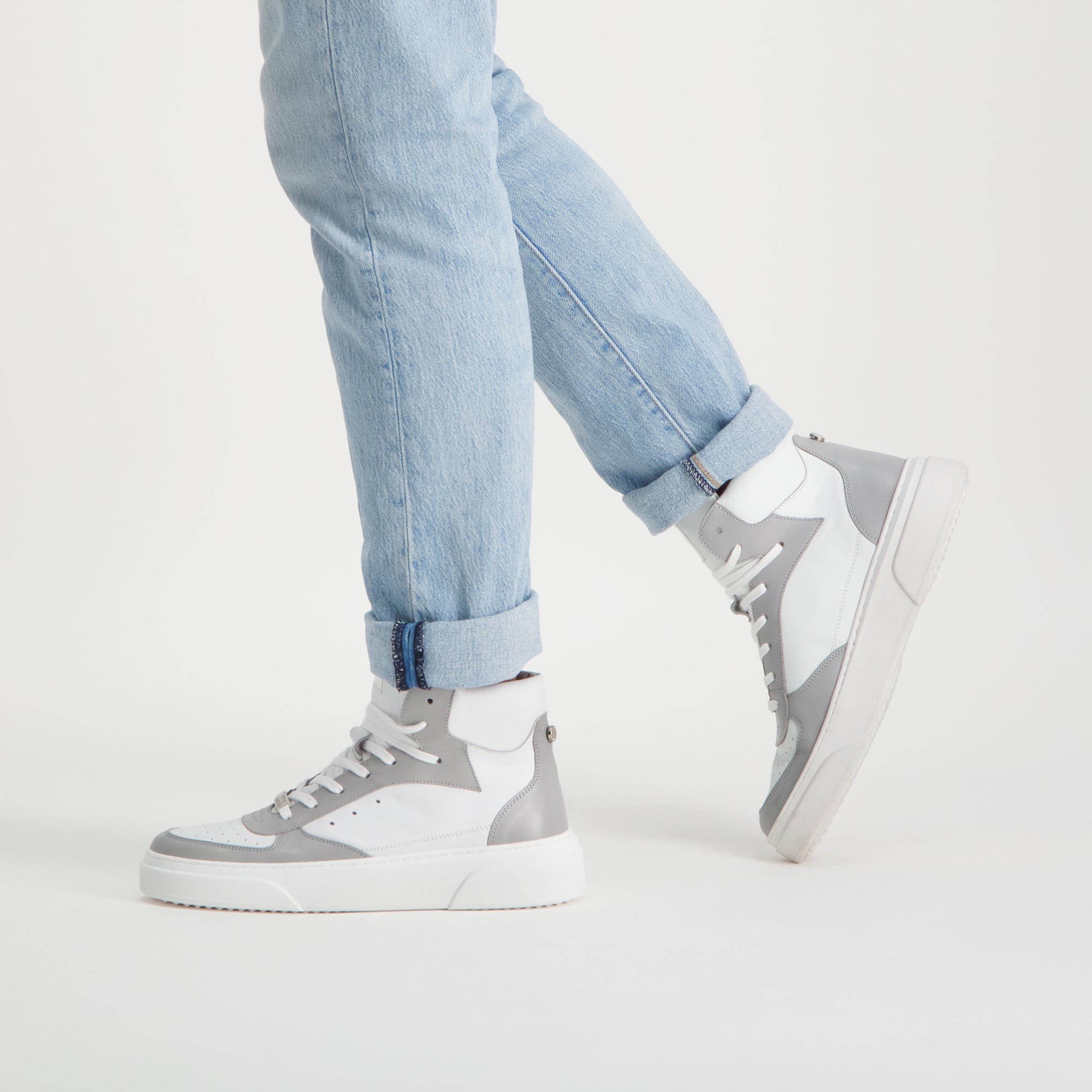 Otto White and Grey Sneakers