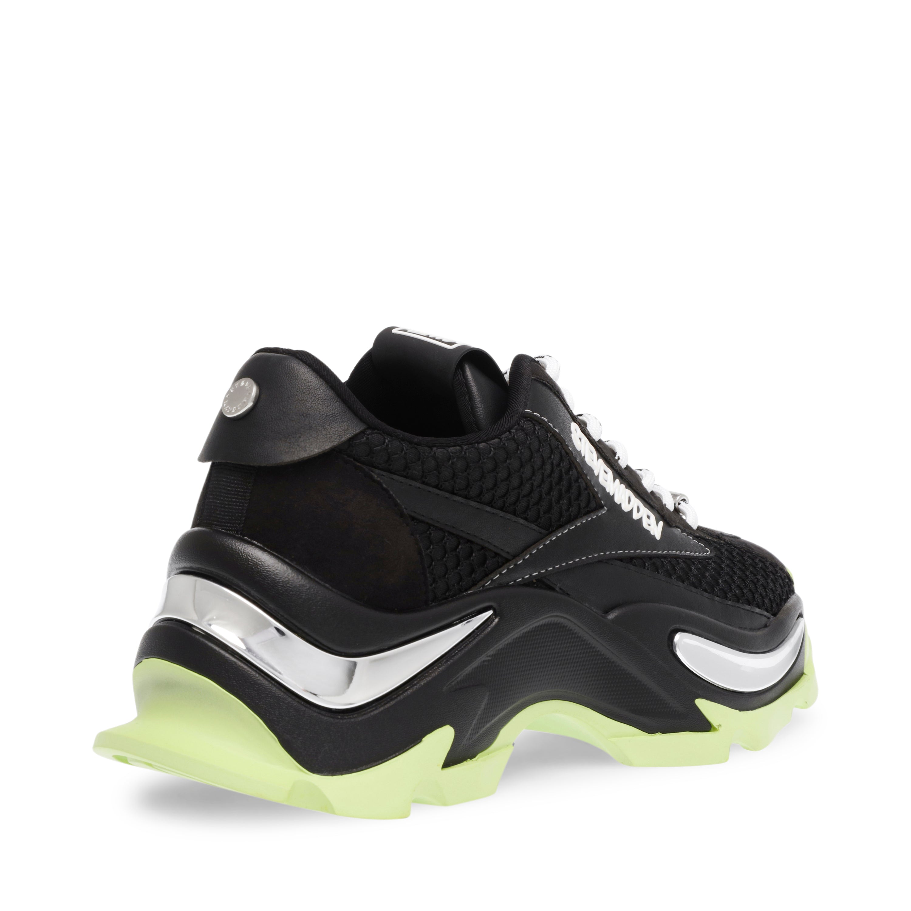 Zoomz Black and Lime Sneakers