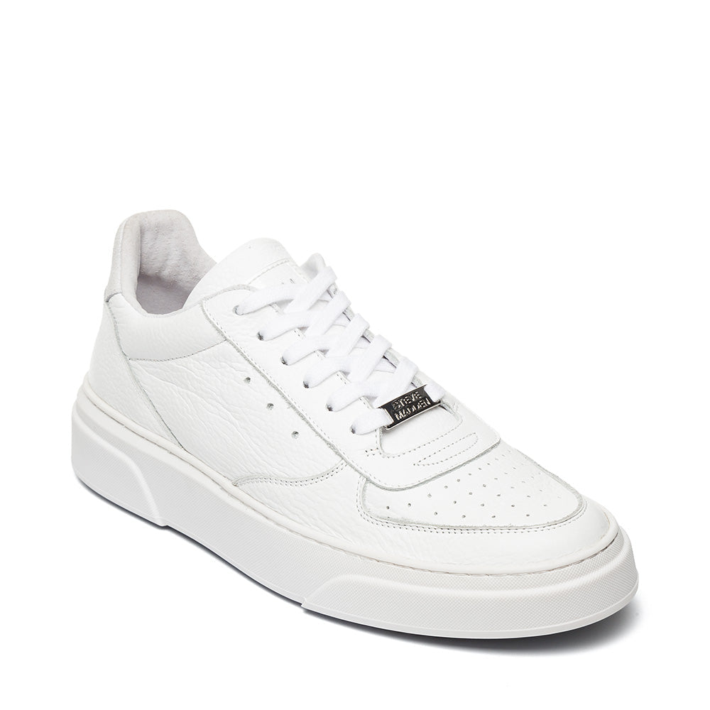 Brent White Leather Sneakers
