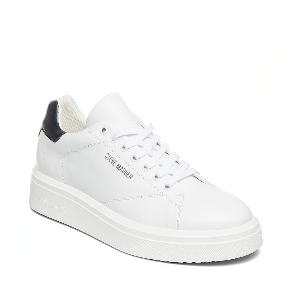 Fynner White Leather Sneakers