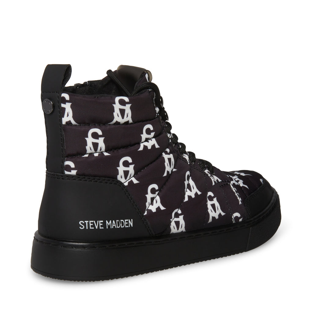 Black and White Praise Sneakers